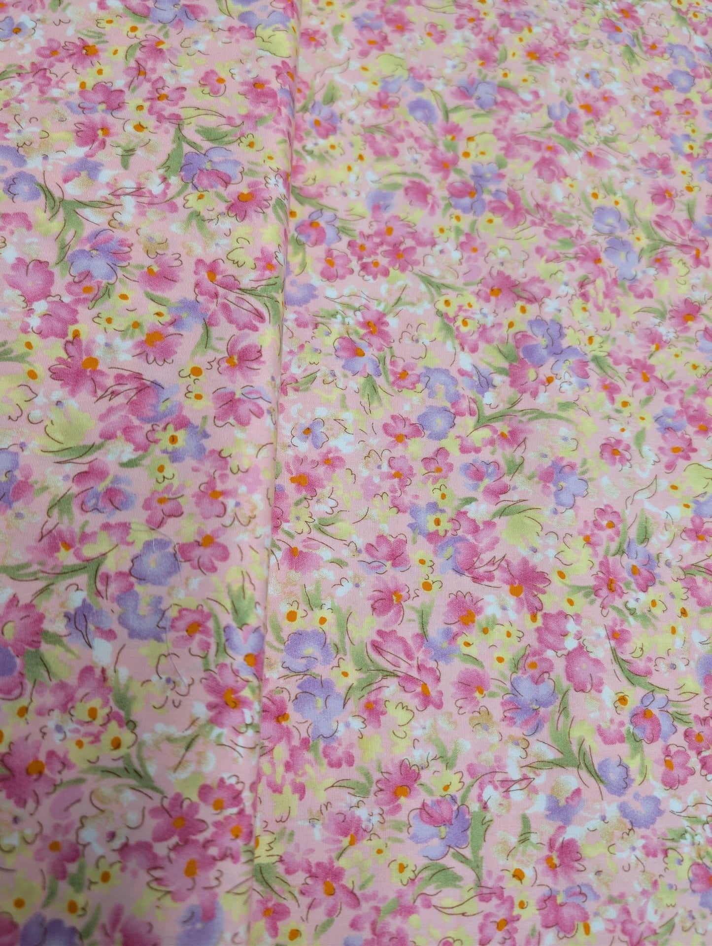 Pretty Florals 100% Cotton Poplin Fabric by Rose and Hubble