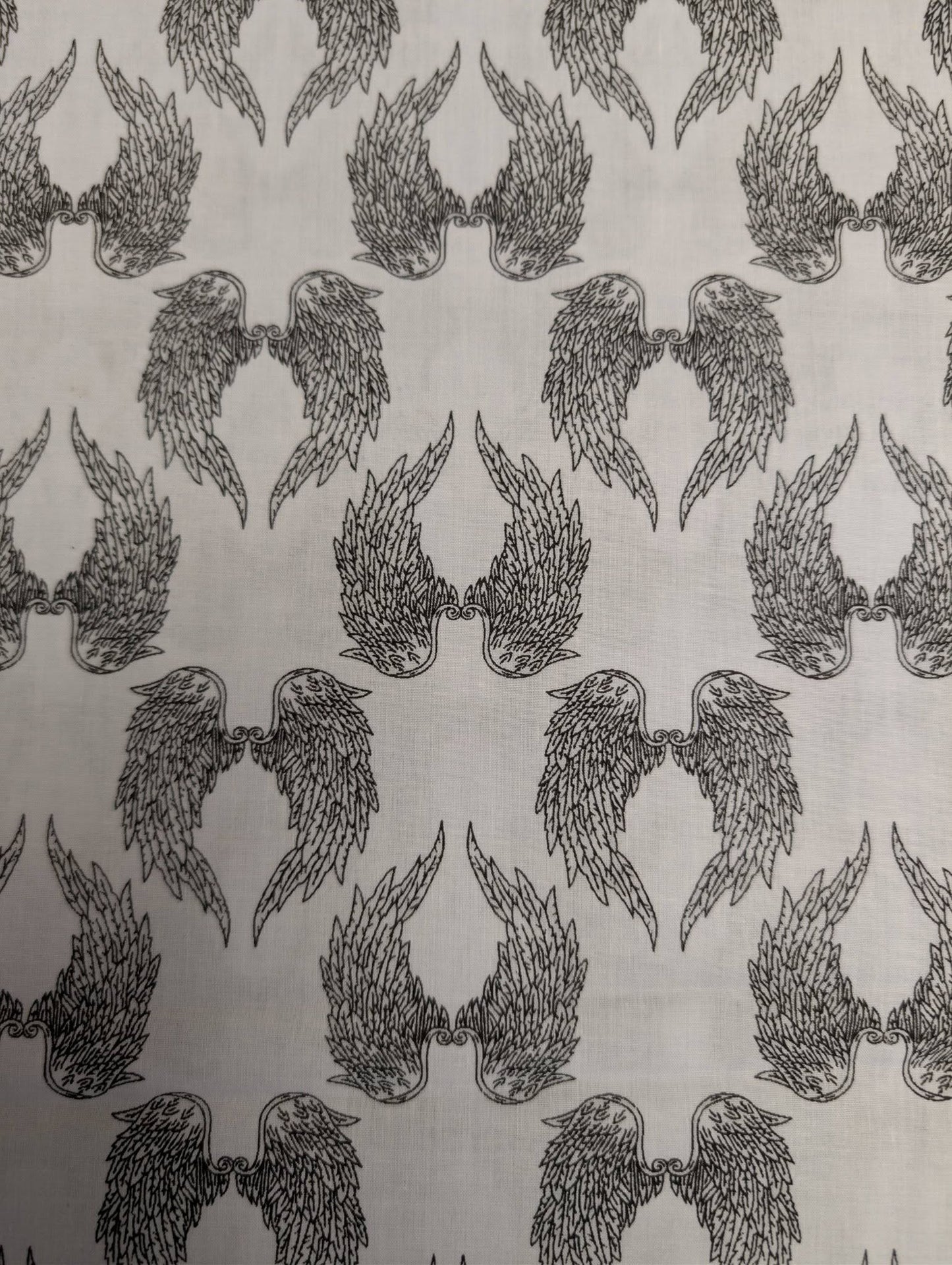 Printed Polycotton Fabric - angel wings