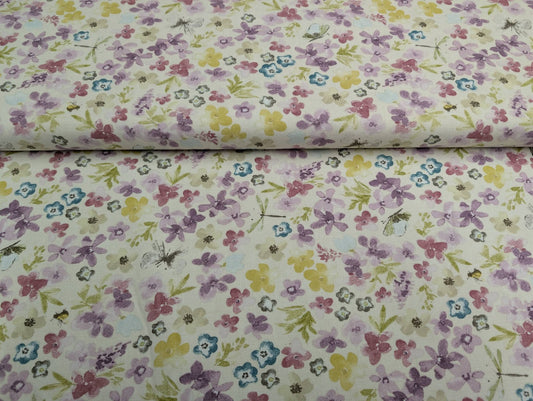 100% cotton - Design: floral - canvas