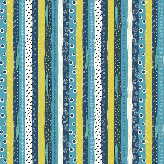 Nutex vintage floral, stripe 100% cotton