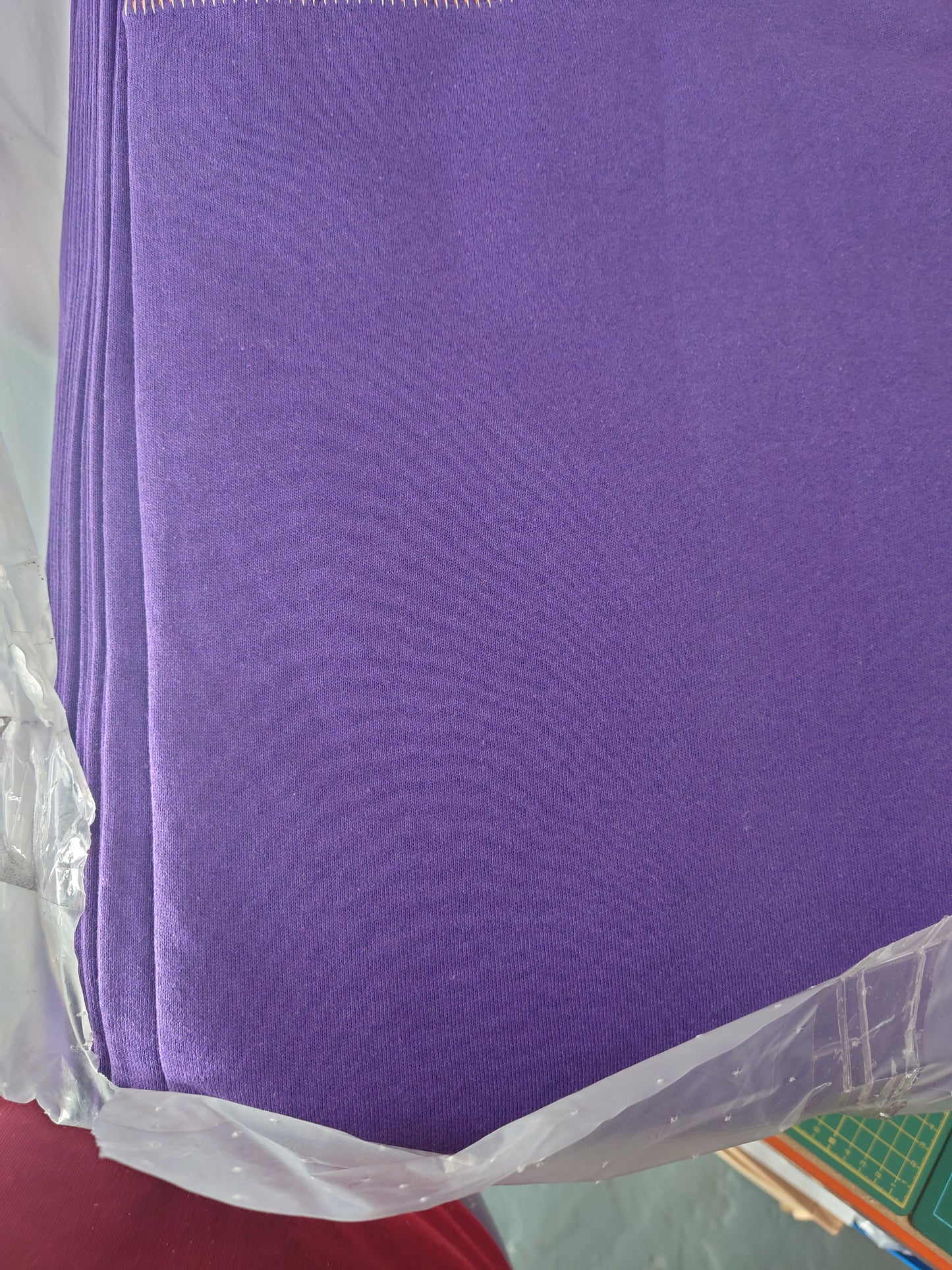 Purple Sweatshirt (brushed back)