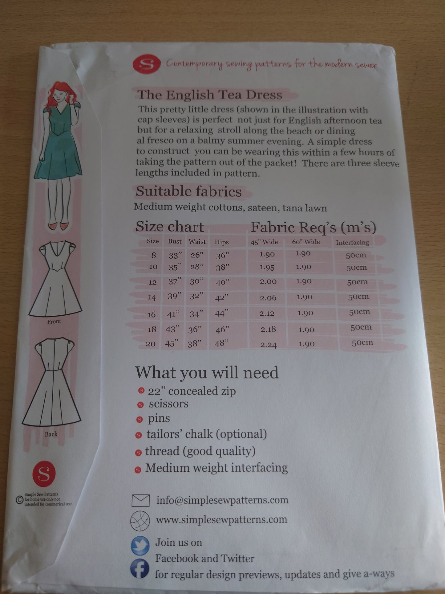 The English Tea Dress #013 Simple Sew