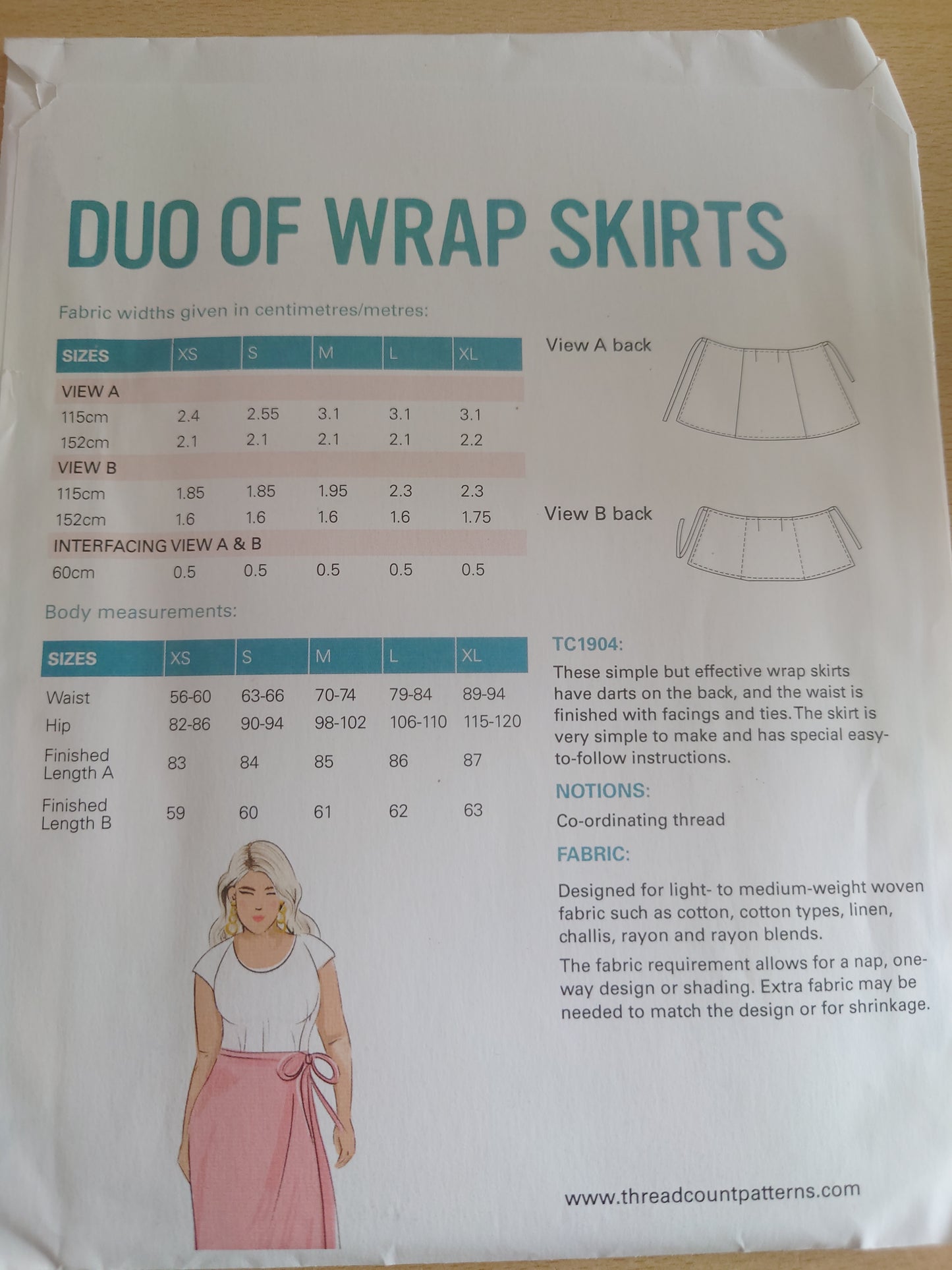Duo of Wrap skirts