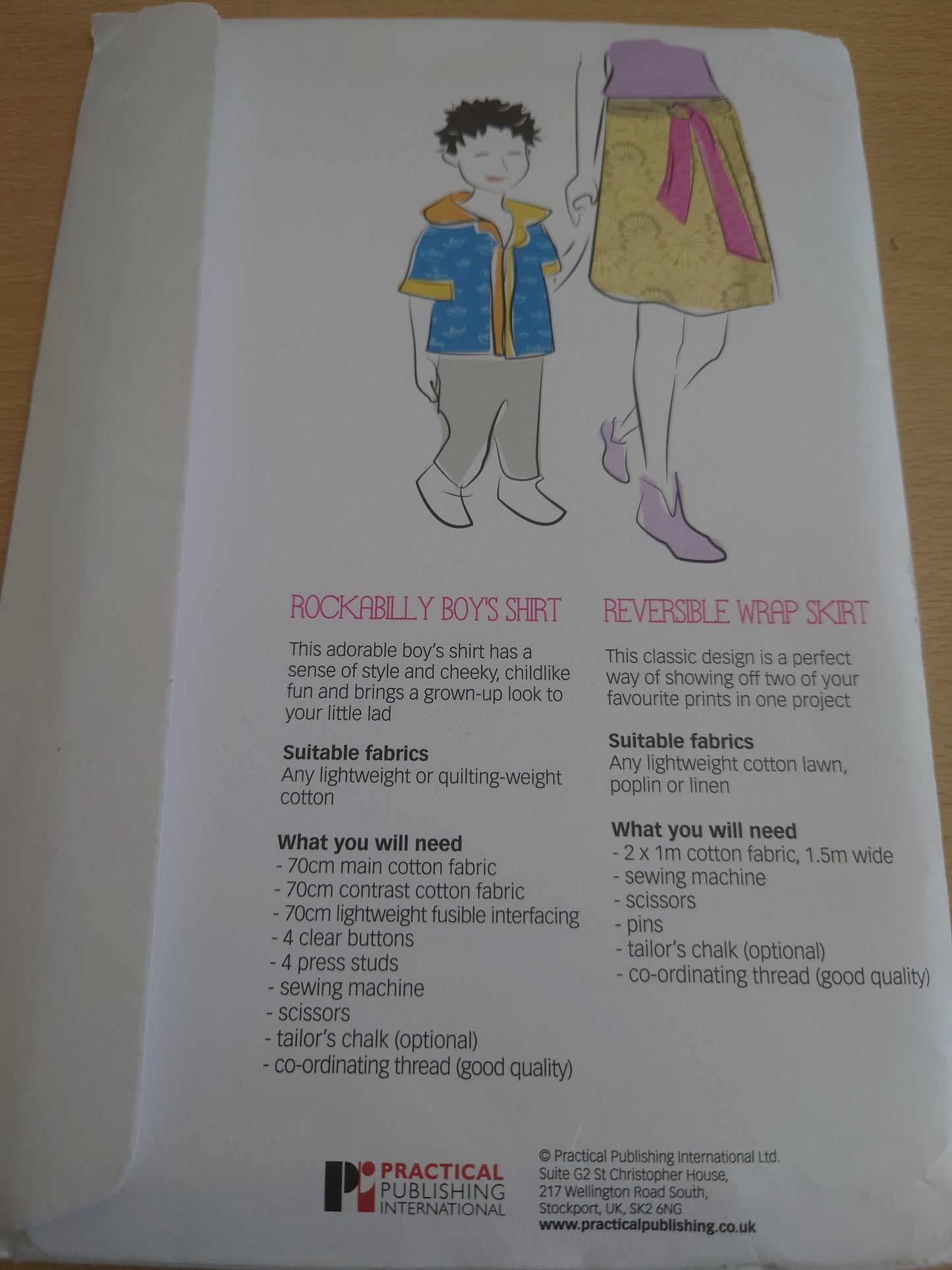 Reversible Wrap Skirt & Cute Boys Shirt