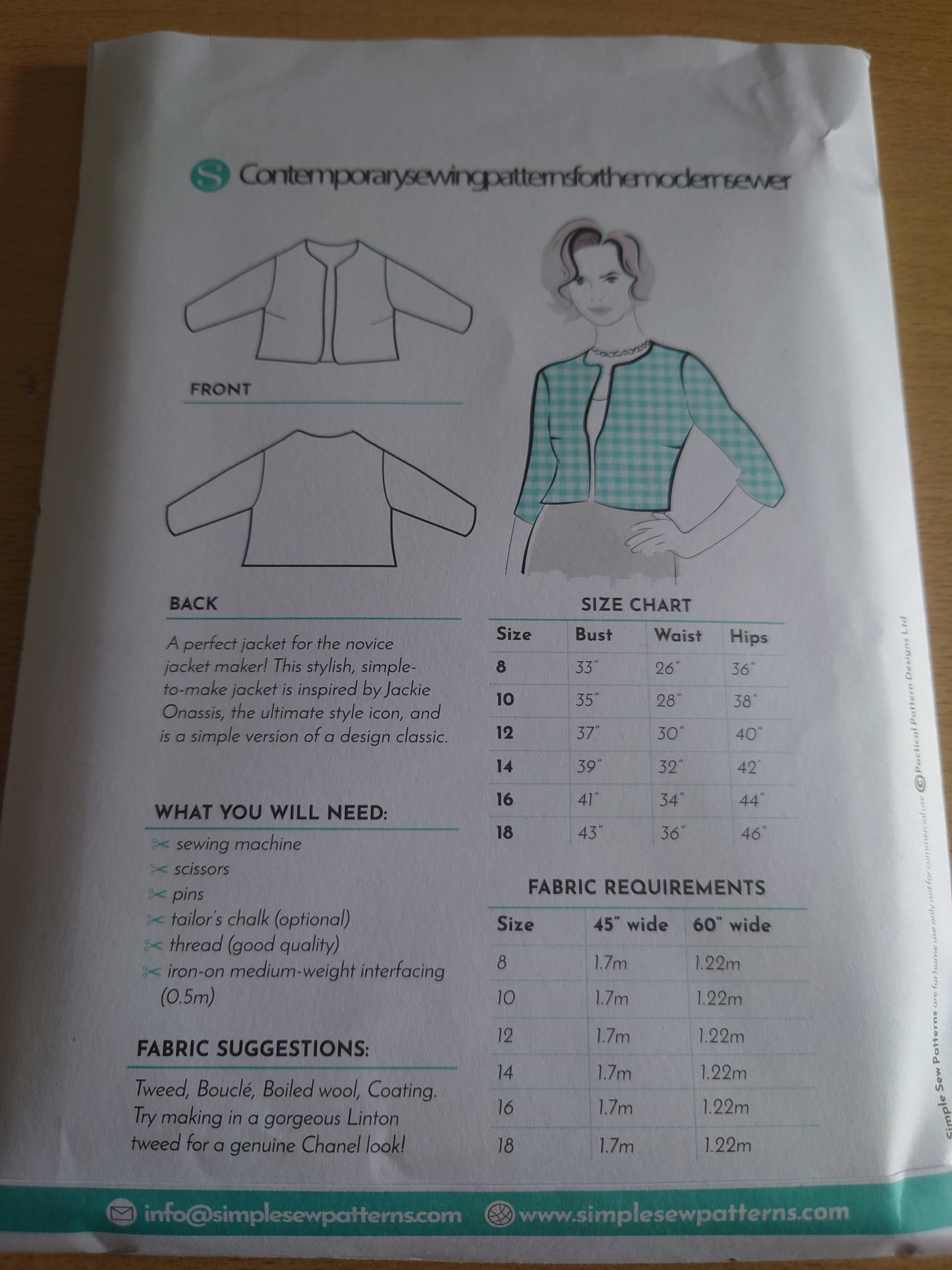 The Jackie O' Jacket - Simple Sew