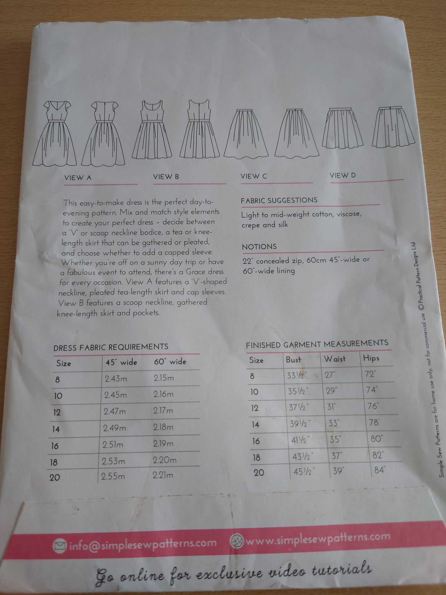 The Grace Dress & Skirts - Simple Sew