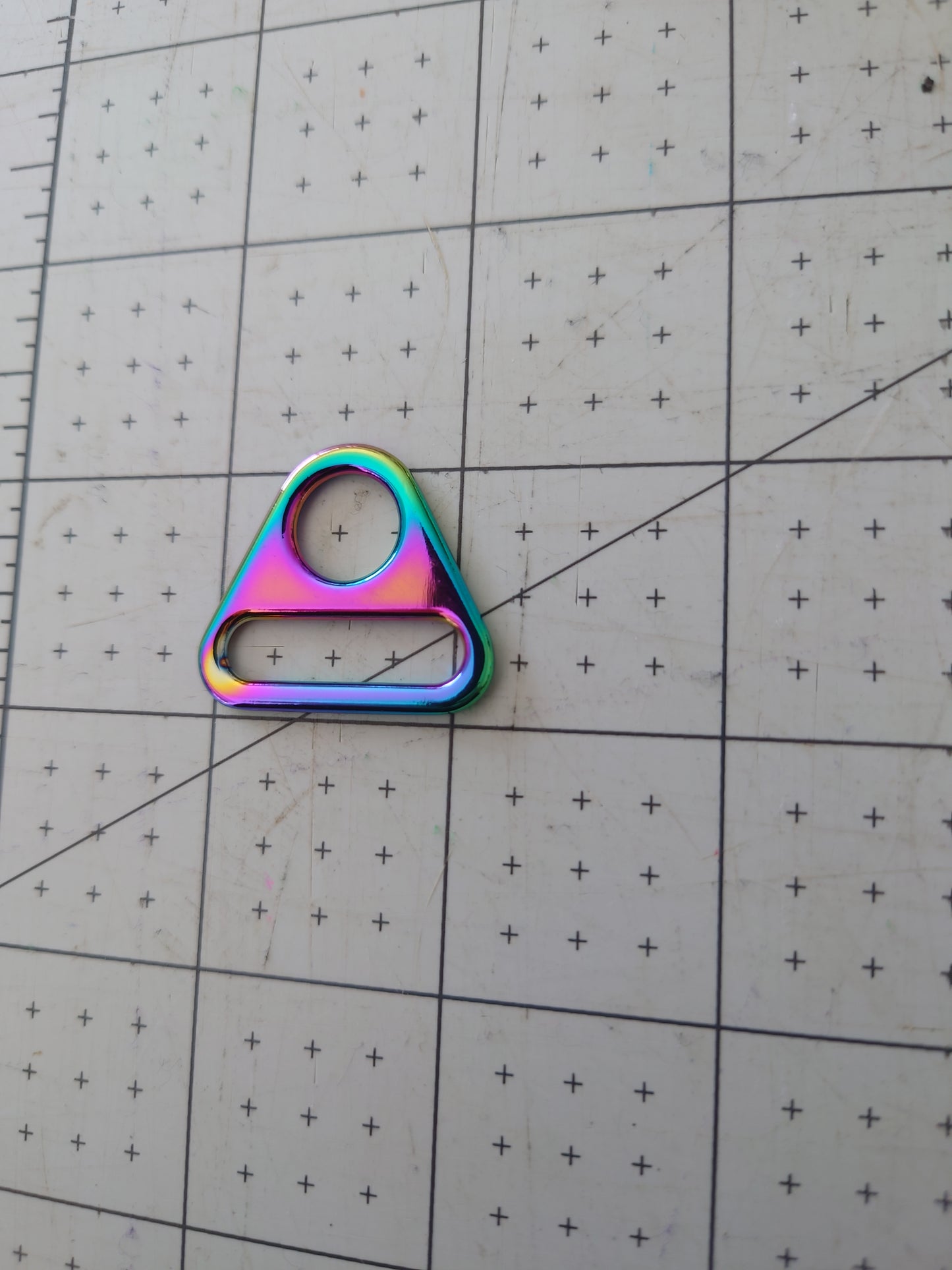 25mm Triangle strap connector - Rainbow x 2