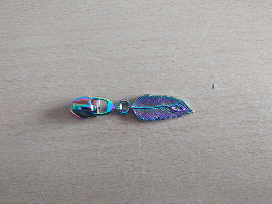 Rainbow Feather #5 Zip Slider