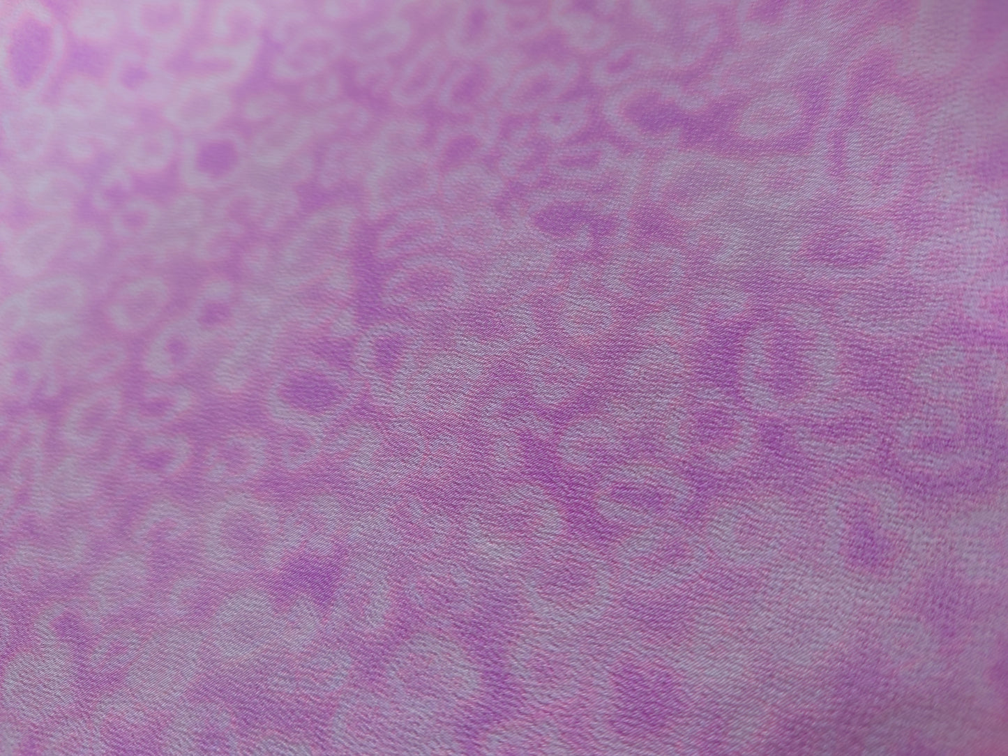 Pink Leopard Crepe De Chine 3m for £15