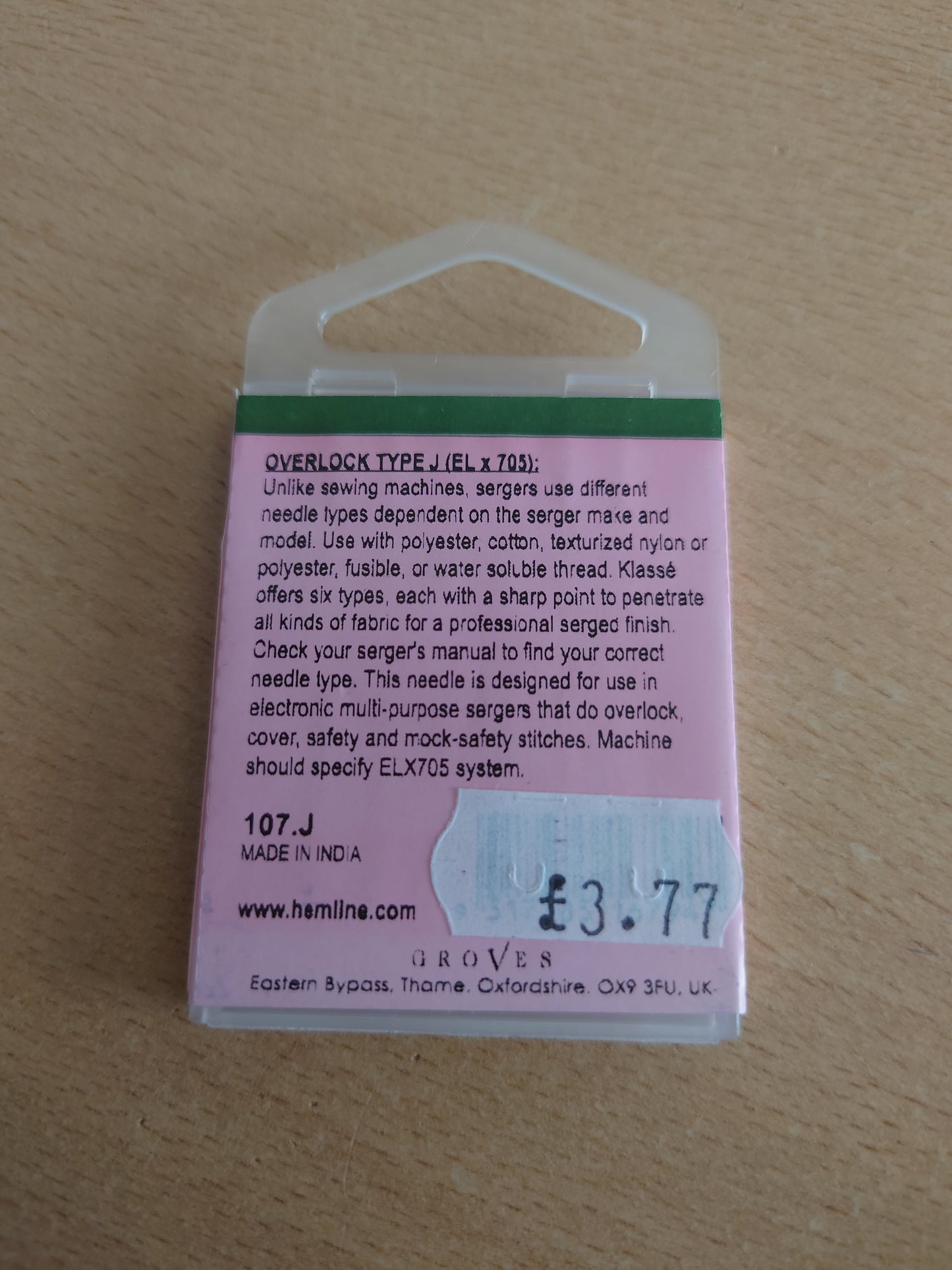 Overlocker needles HAx1SP Type E