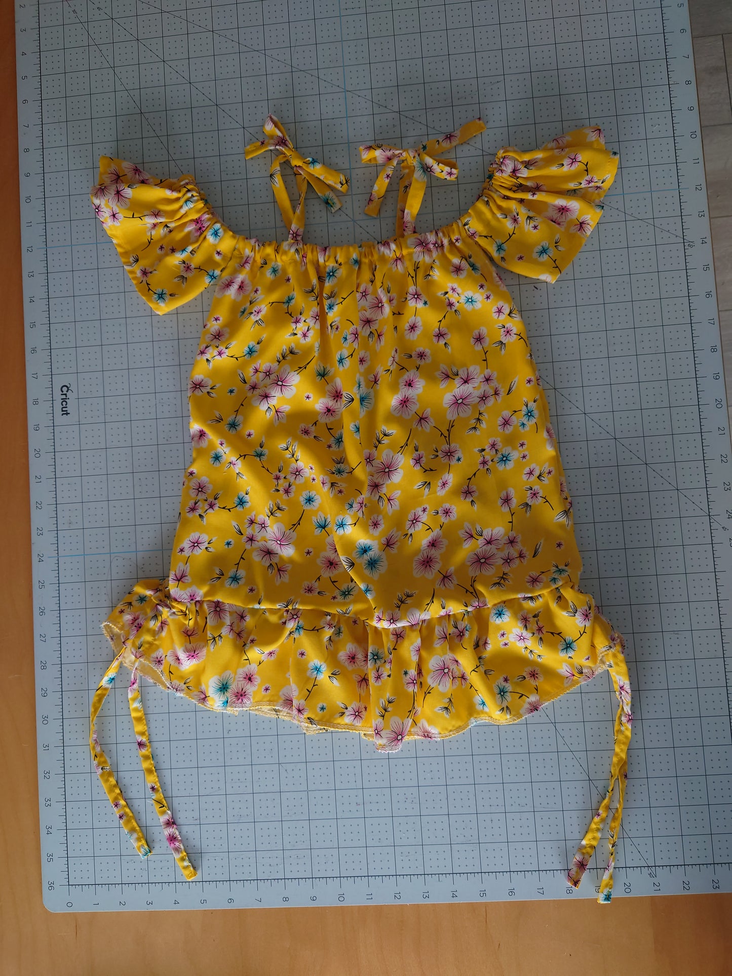 Yellow Floral Viscose