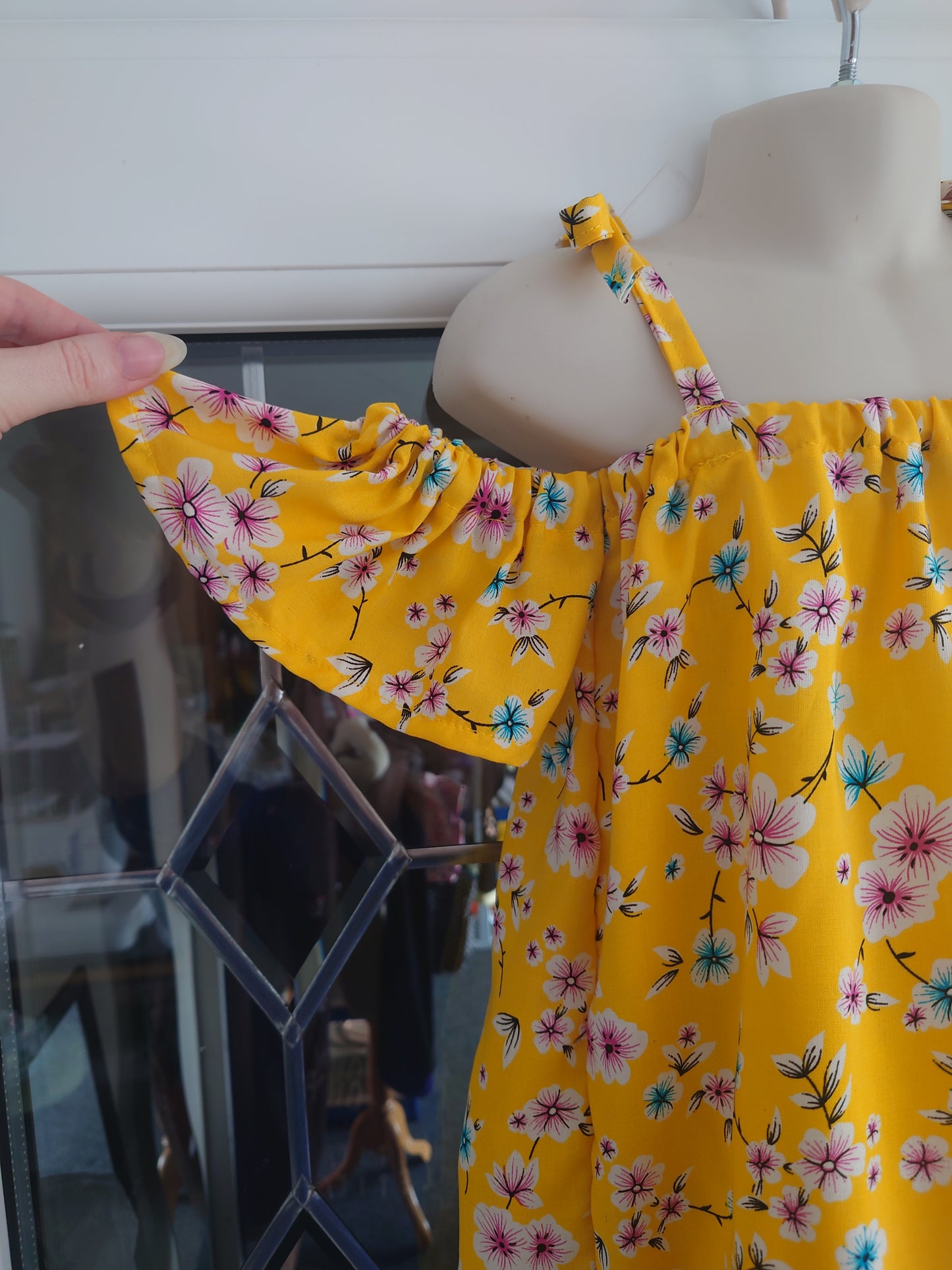 Yellow Floral Viscose