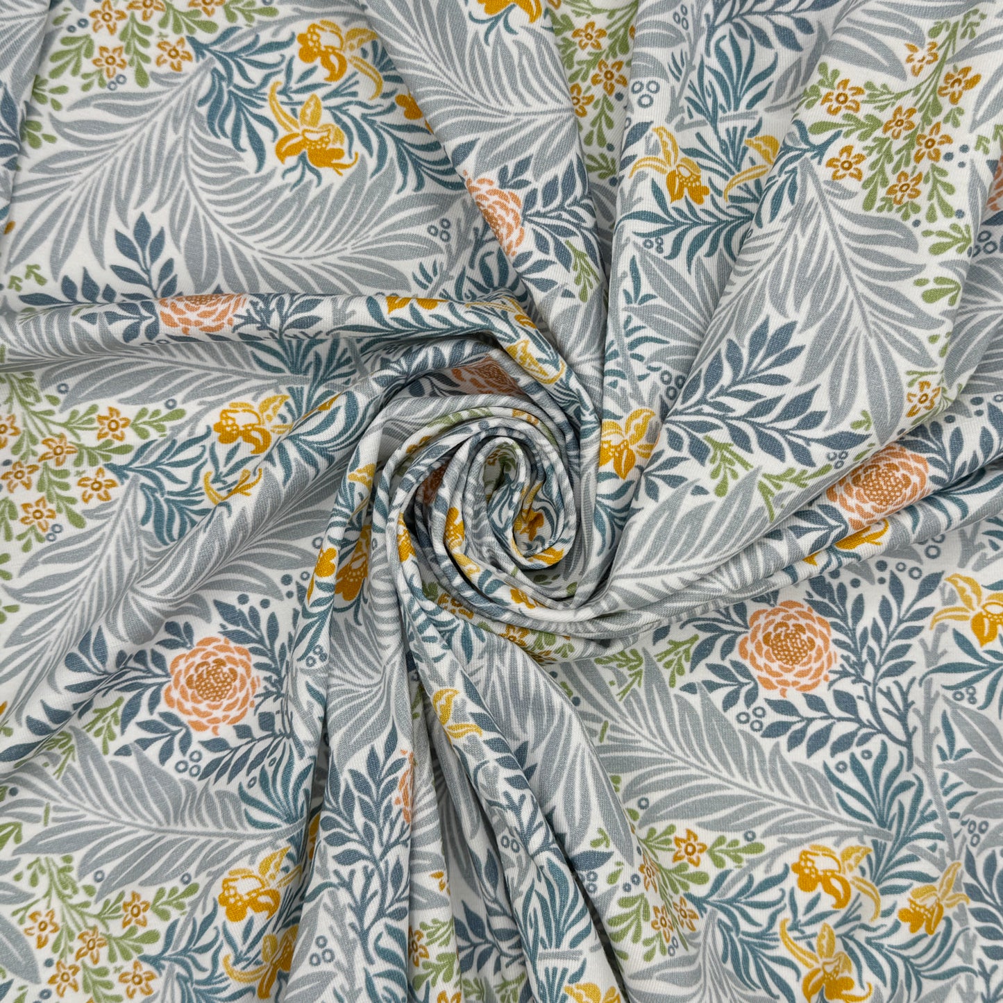 Digital Printed Cotton Jersey - Larkspur Azure