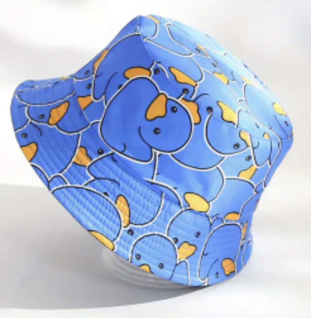 Blue Rubber Ducks Bucket Hat Small
