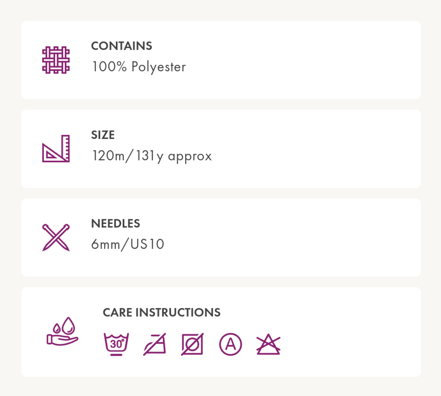 King Cole Yummy Chenille 100g - Pink Rose