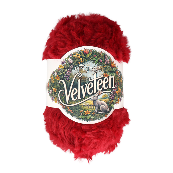 King Cole Velveteen - Timeless Crimson