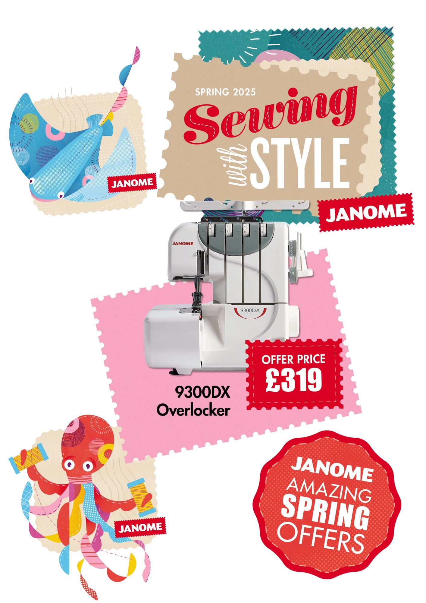 Janome 9300DX Overlocker
