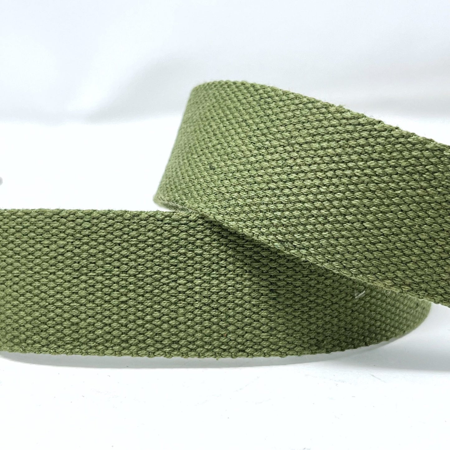 Trim: Webbing: Cotton mix: 25mm: Khaki