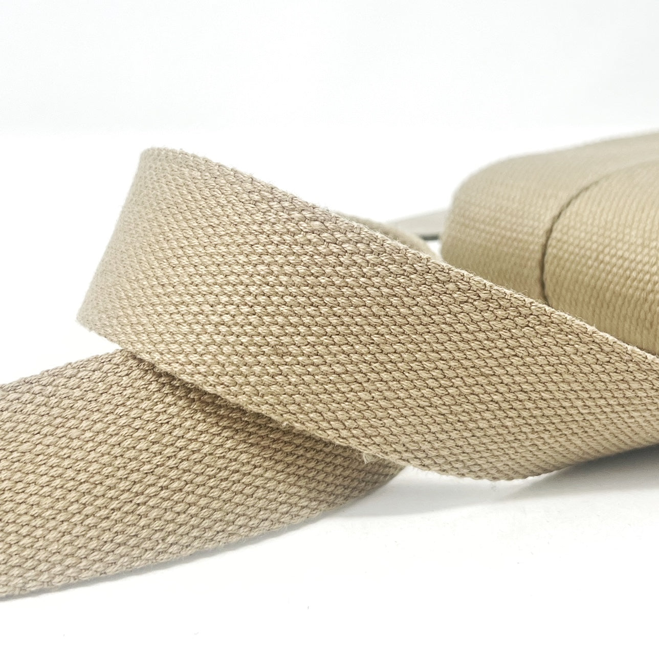 38mm cotton mix webbing stone