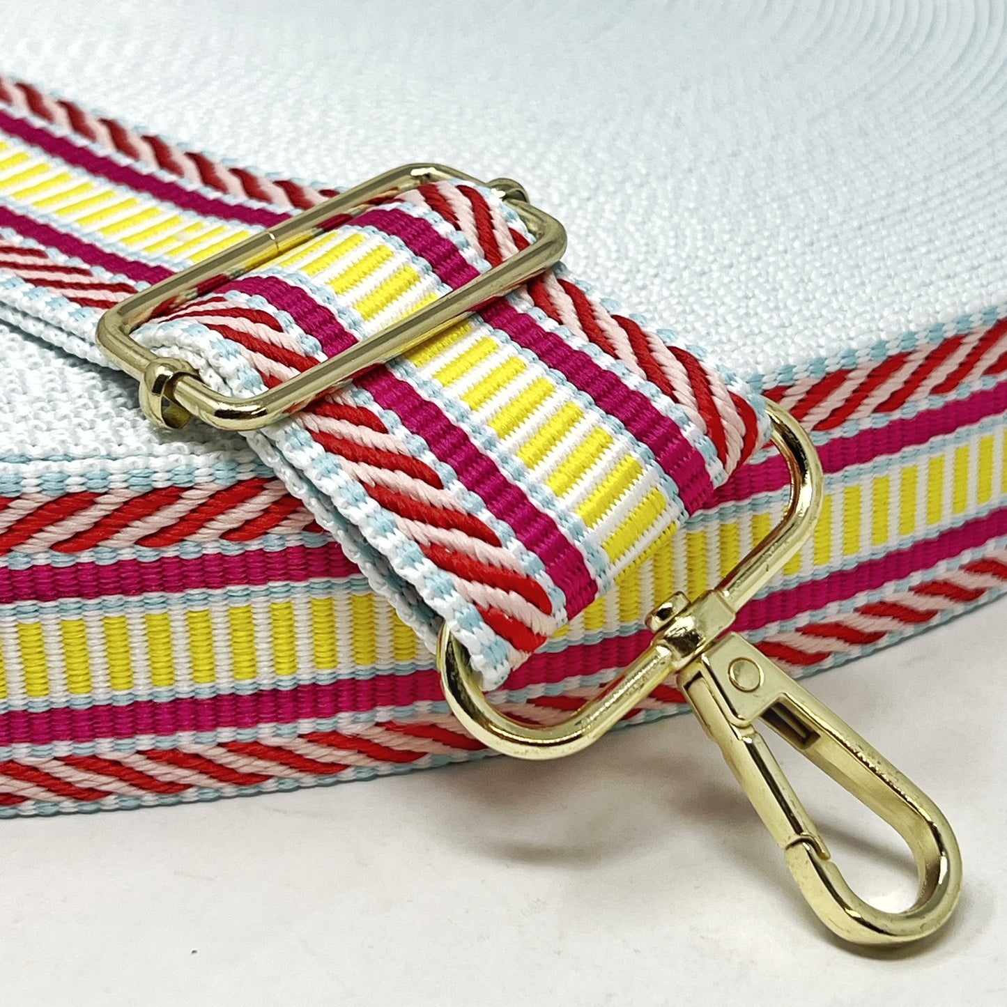 geometric webbing, bright multi, 38mm