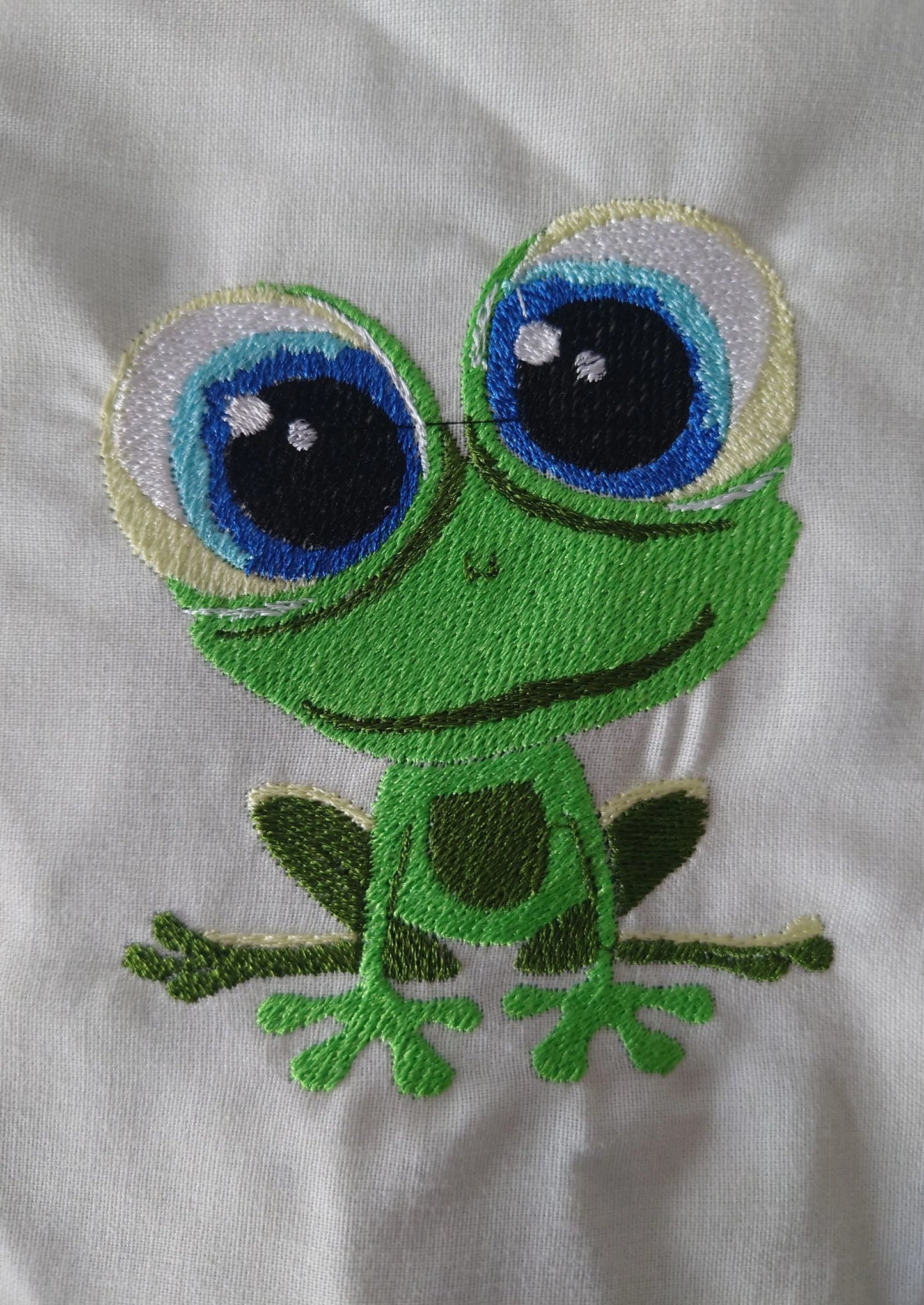 Cute Frog Embroidery