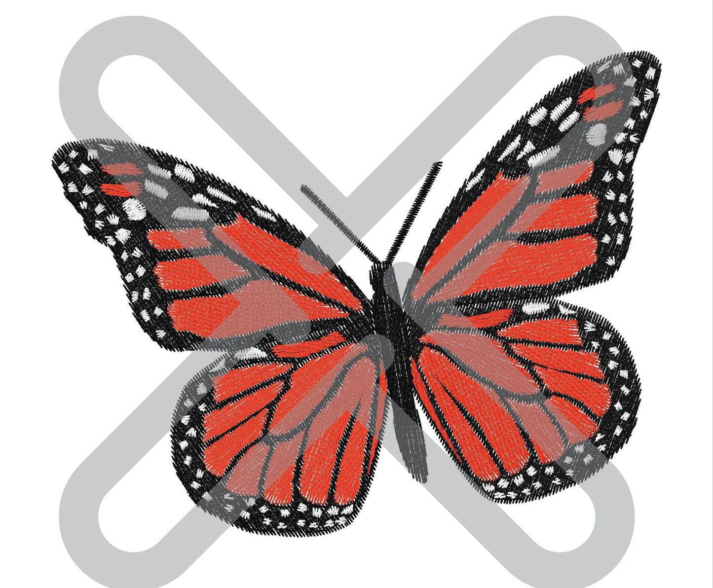Butterfly Machine Embroidery