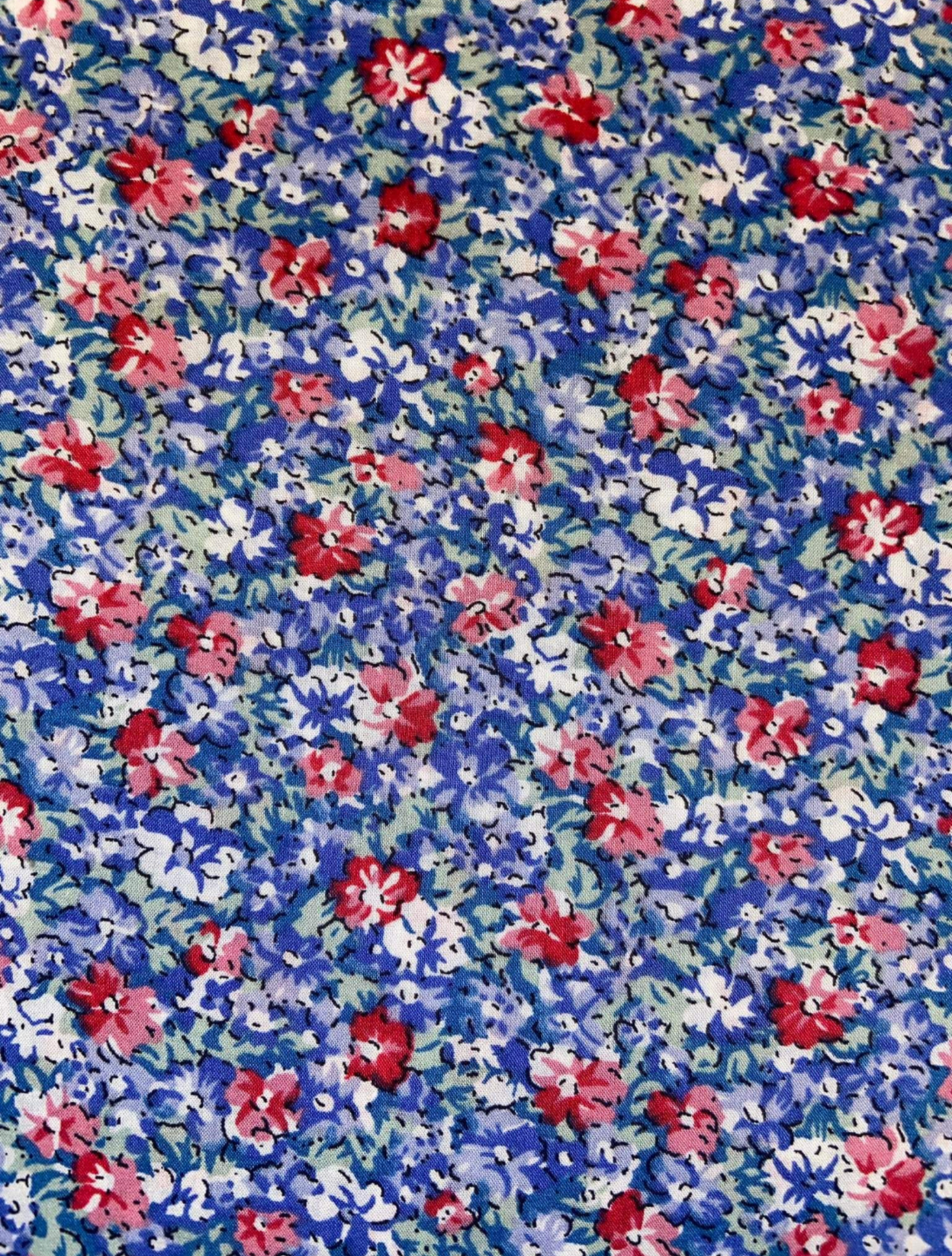 Prima Cotton Lawn Foral Red Flowers
