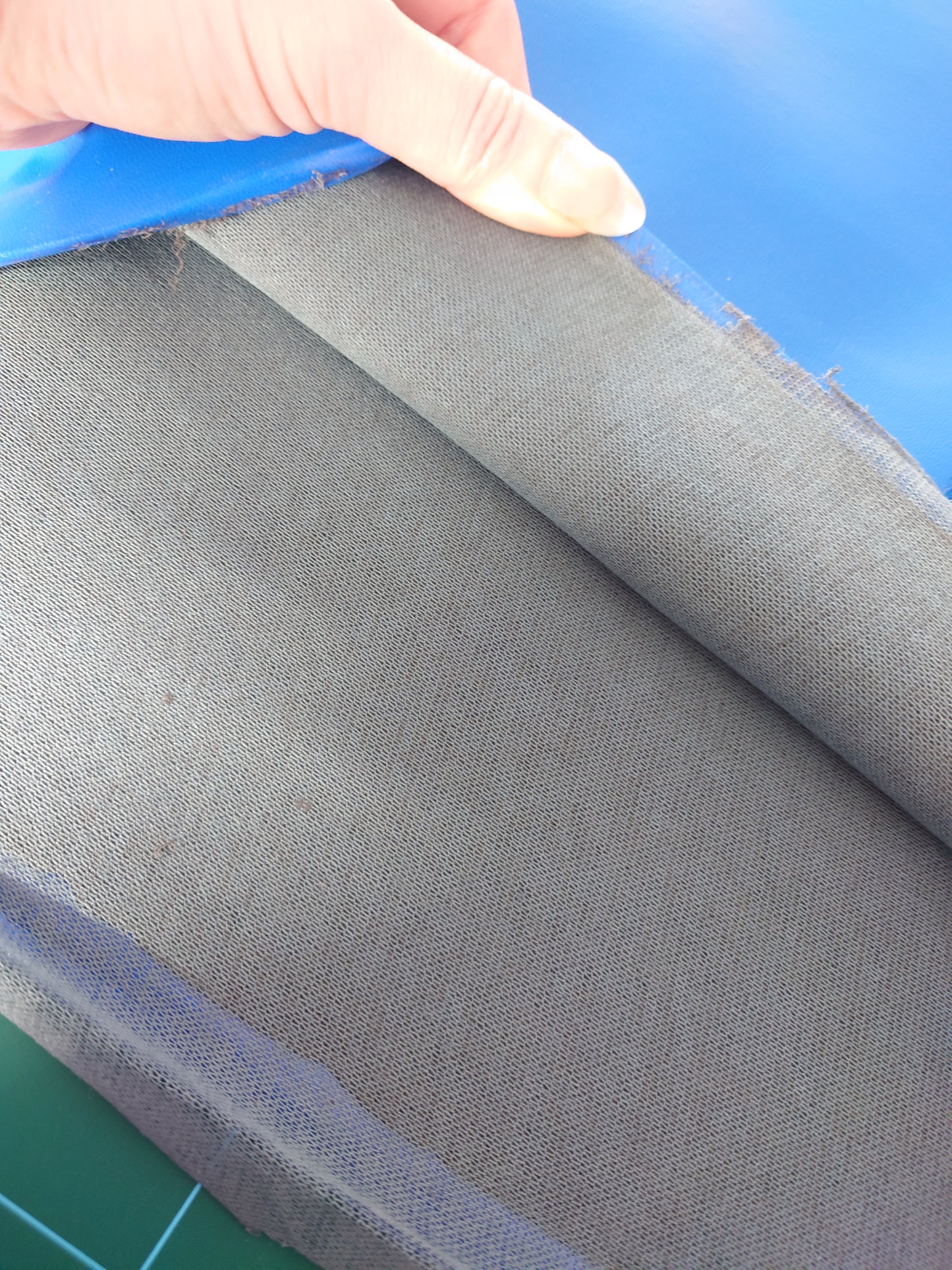 Blue Leatherette/ Vinyl