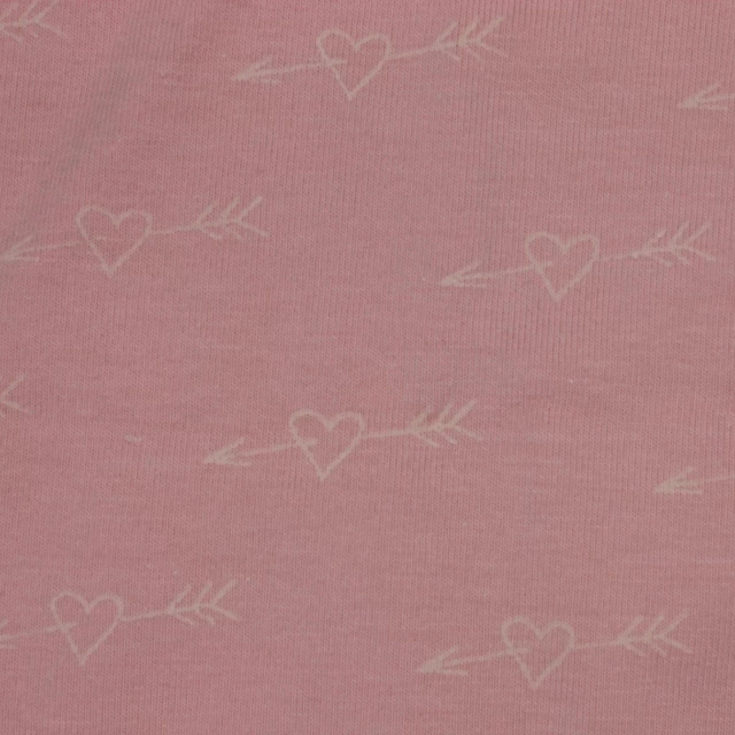 Pink glow in the dark hearts - Cotton Jersey