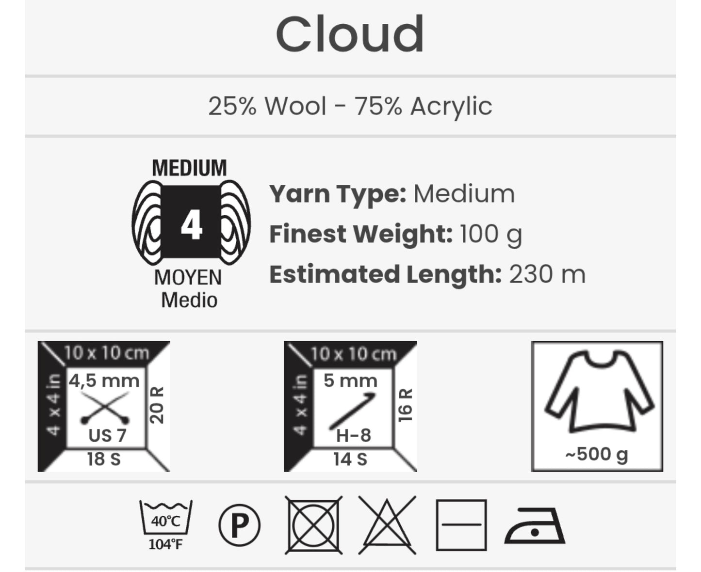 Yarn Art Cloud - 9207