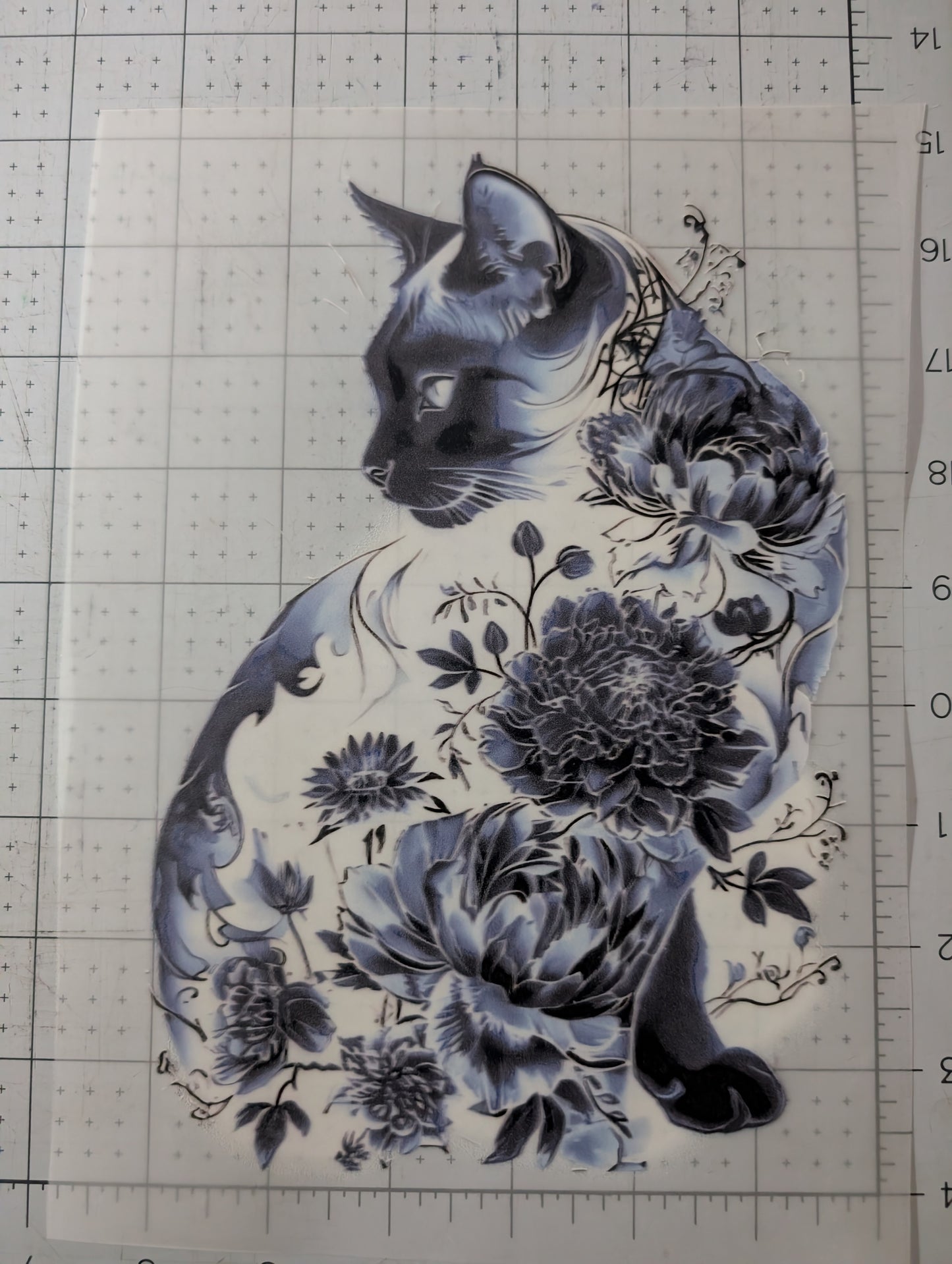 Iron on transfer - Cat 6" x 9"