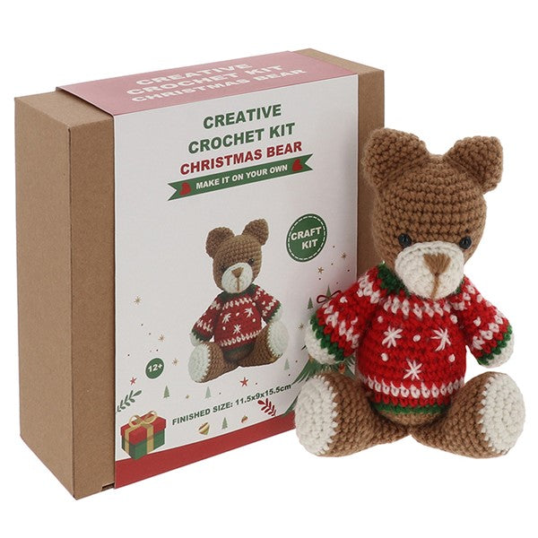 Christmas bear crochet kit