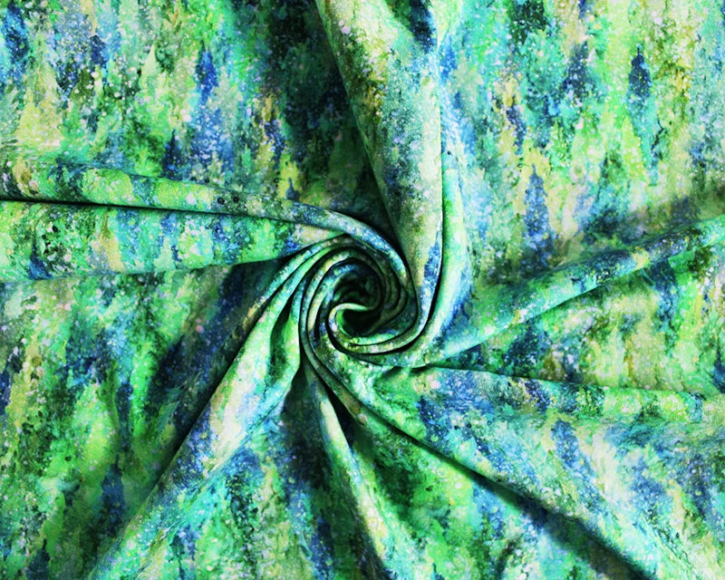Green "tree" Cotton Jersey