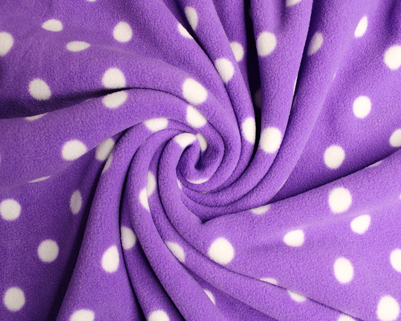 Purple spot polar fleece