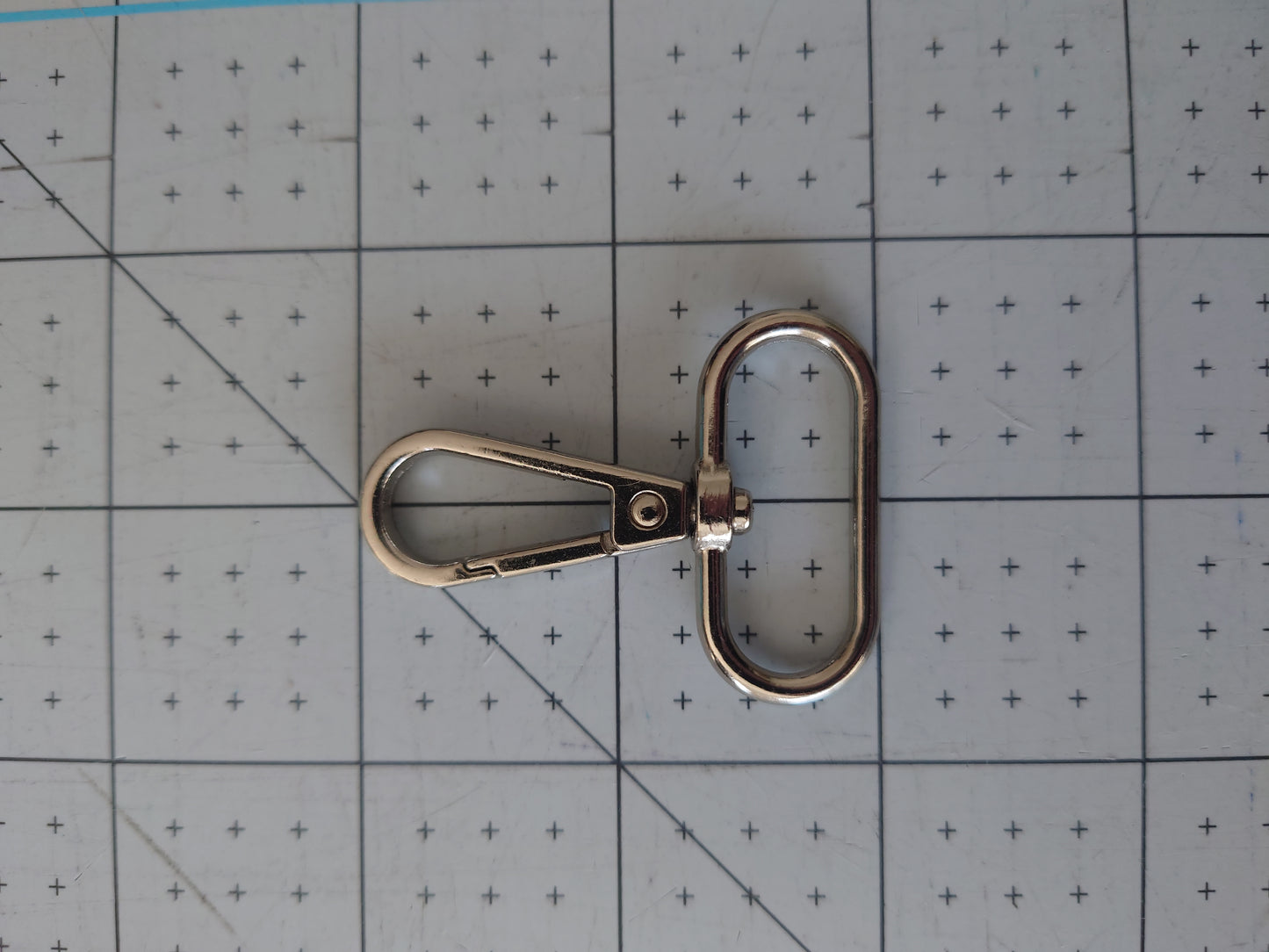 32mm silver snap hook