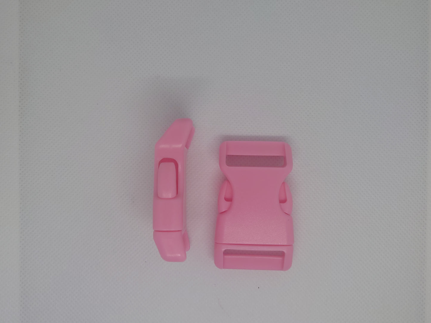 2 x 25mm plastic curved buckle- slide release - pink