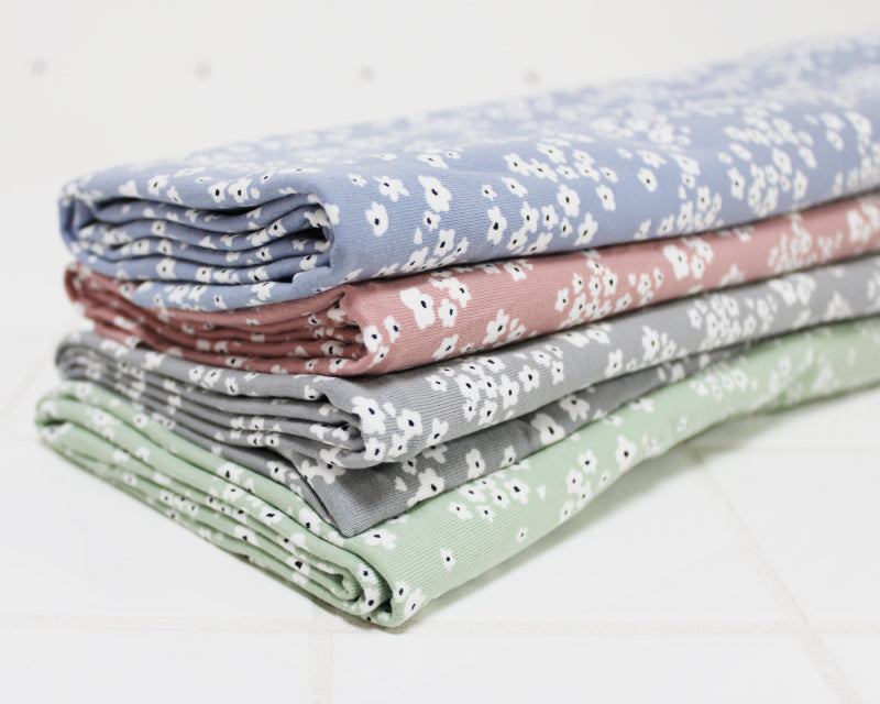 Light Indigo Daisy Fields Cotton Jersey