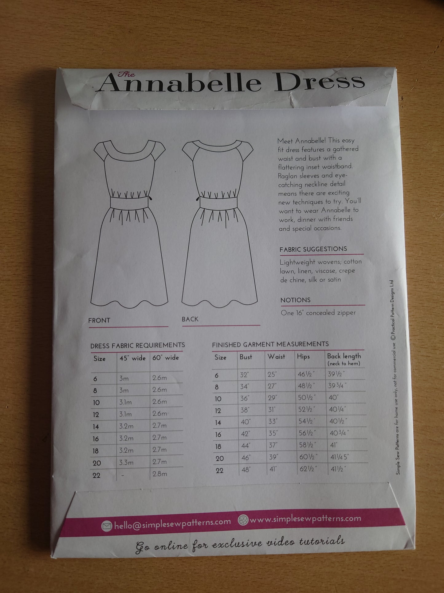 Simple Sew The Annabelle Dress