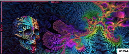 Skull Panel French Terry