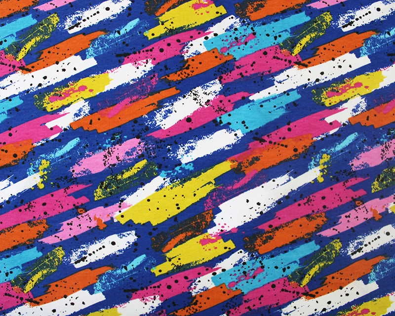 Abstract Dash Cotton French Terry