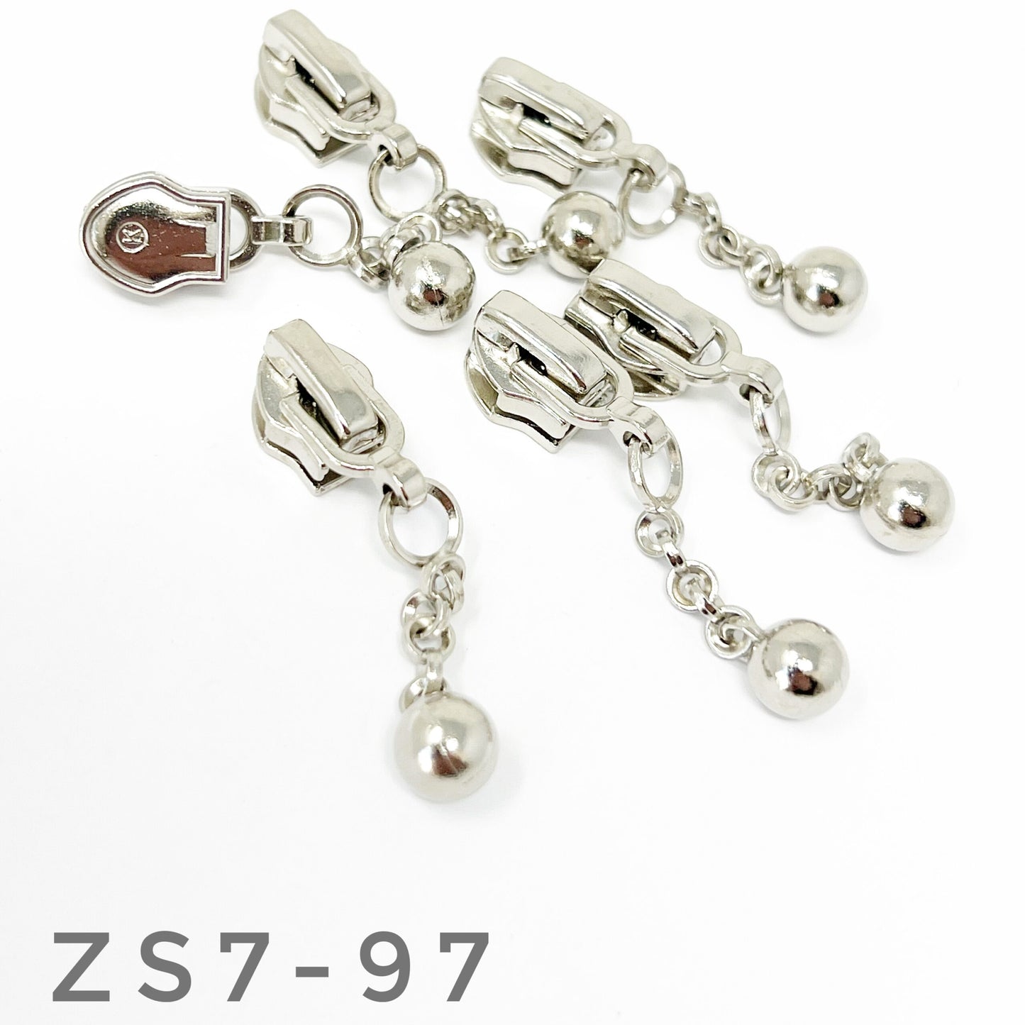 Silver Pull Zip #5 Zip Slider