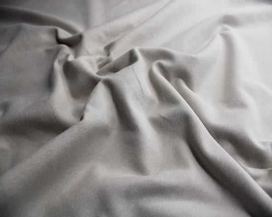 Silver Grey Cotton Jersey