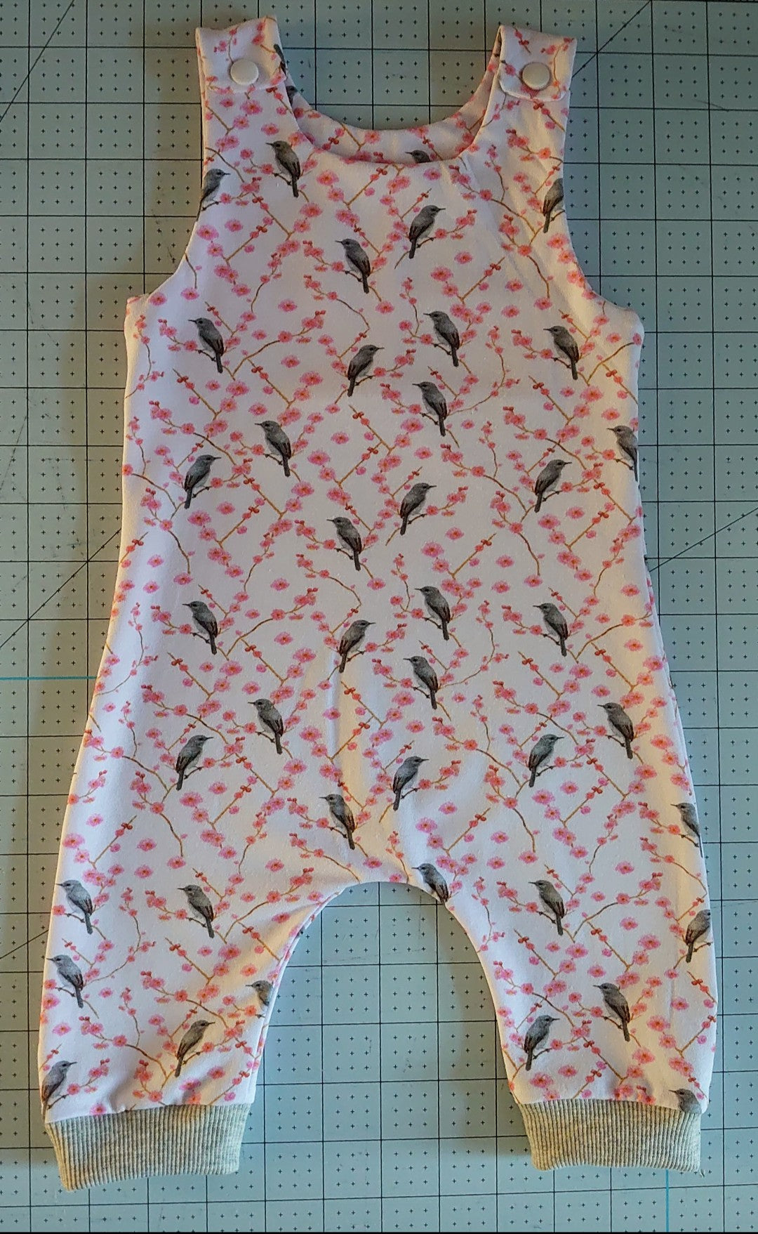 Watercolour Birds Cotton Jersey by Blooming Fabrics - SALE