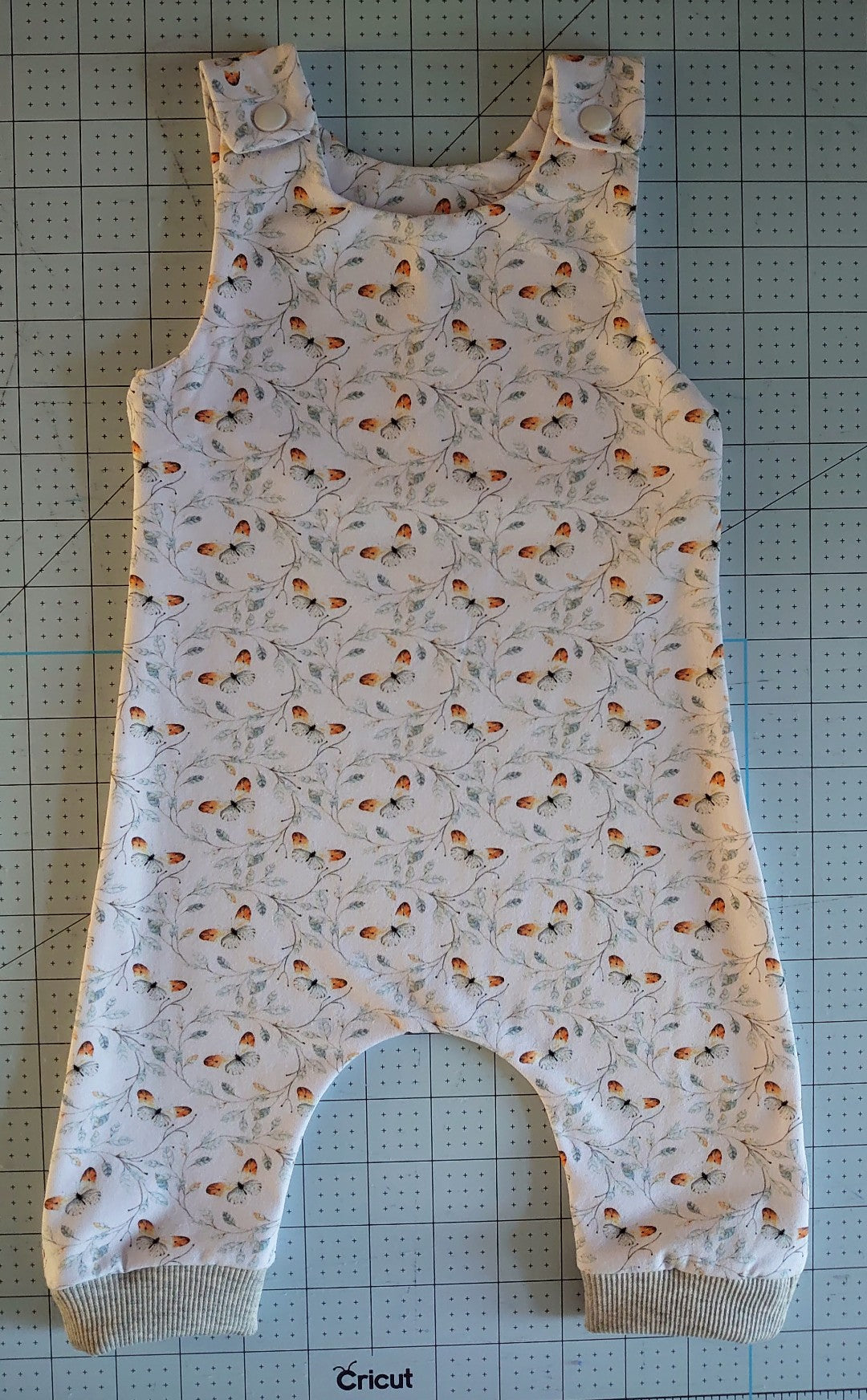 Butterfly Leaves Cotton Jersey by Blooming Fabrics - SALE