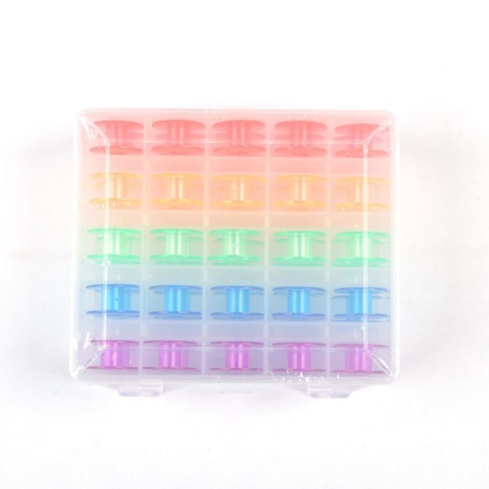 50 Bobbins in Storage Box