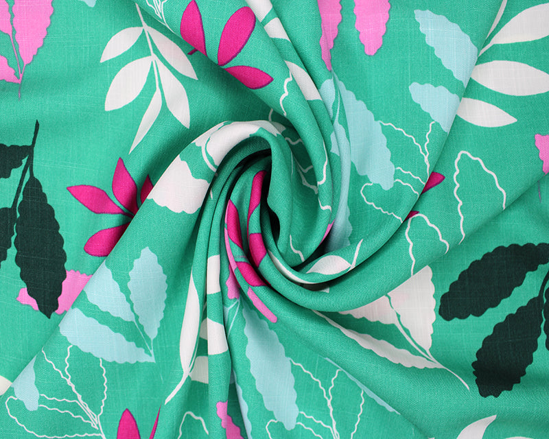 Wavy Leaves Viscose