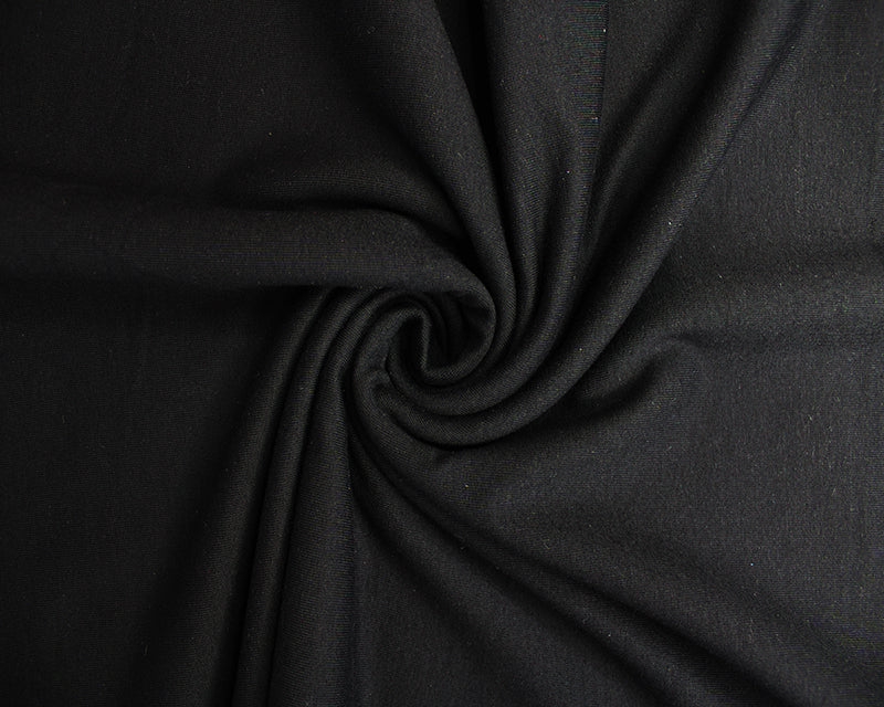 Black Cotton French Terry