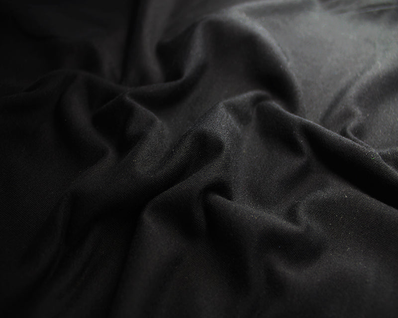 Black Cotton French Terry