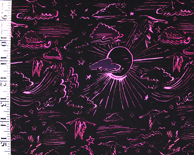 Little Johnny Neon Etching French Terry