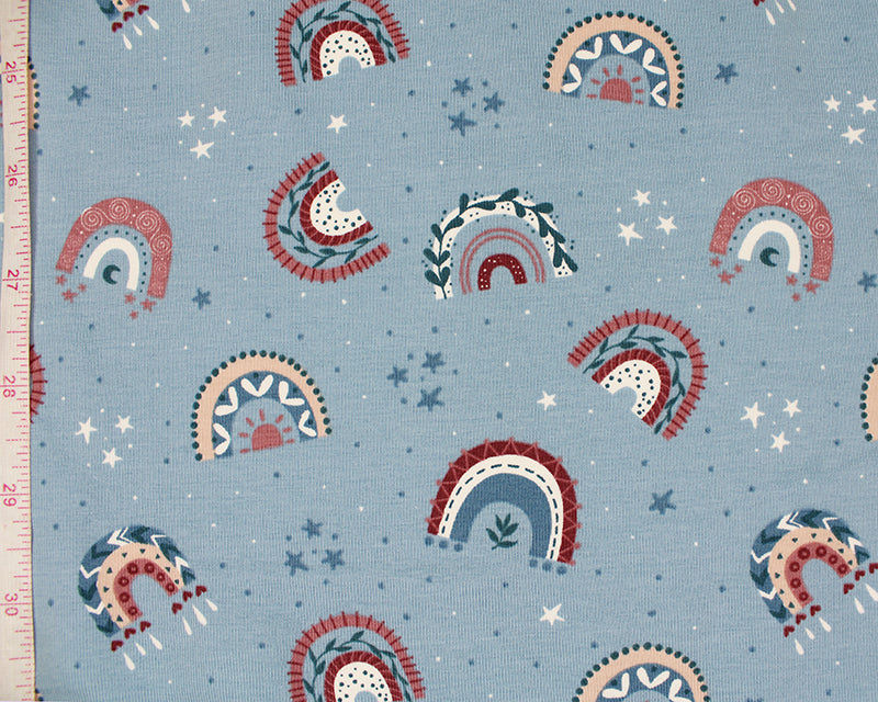 Starry Rainbows Cotton Jersey